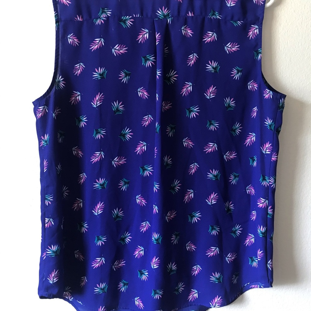 Tropical Ruffle Blouse Size L - Picture 4 of 6